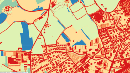 Carte indicative d'un IQS de la région de Morges, présentée lors de l'achèvement de la première phase du projet pilote.